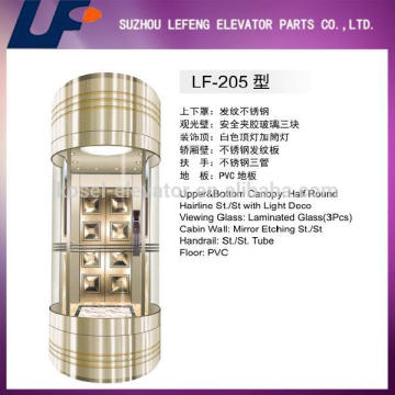 capsule lift for home, mrl traction elevator